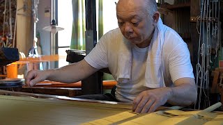 9760 THREADS!? The Process of Making an Artistic Panel. A 150 Years Old Studio. (SUIGENKYO)