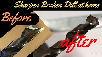 How to Sharpen a Broken drill bit and thinning the web