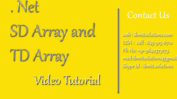 ASP   Net multidimentional arrays  Video Tutorials 2
