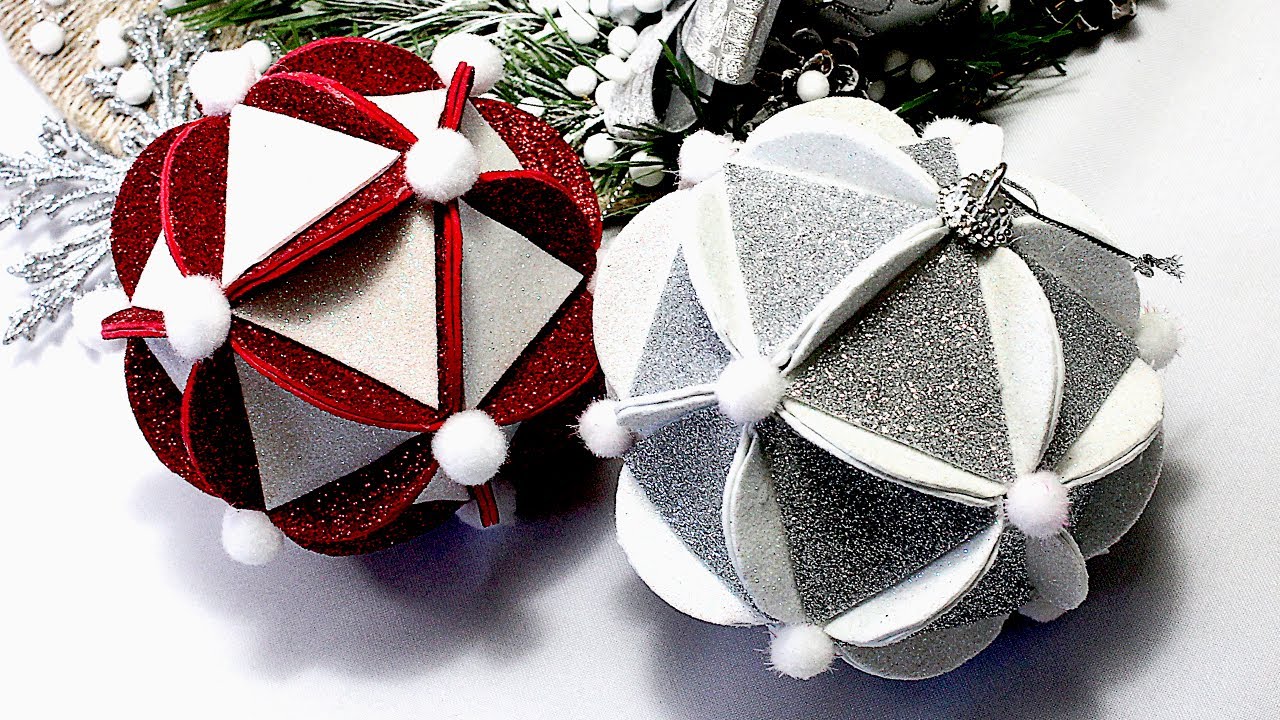 Easy DIY 3D Christmas Tree ornaments Making - Christmas decorations ...