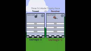 Season 4 Trophy Race: Trowel VS Revolver (Double Debut!) | #satisfying #physics