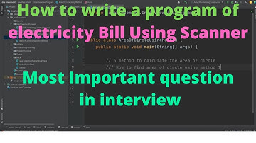 How to write a program of electricity Bill Using Scanner | Most Important question in Interview