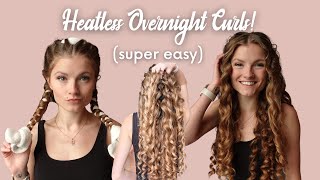 Easy Heatless Curls Overnight | TikTok Robe Curls