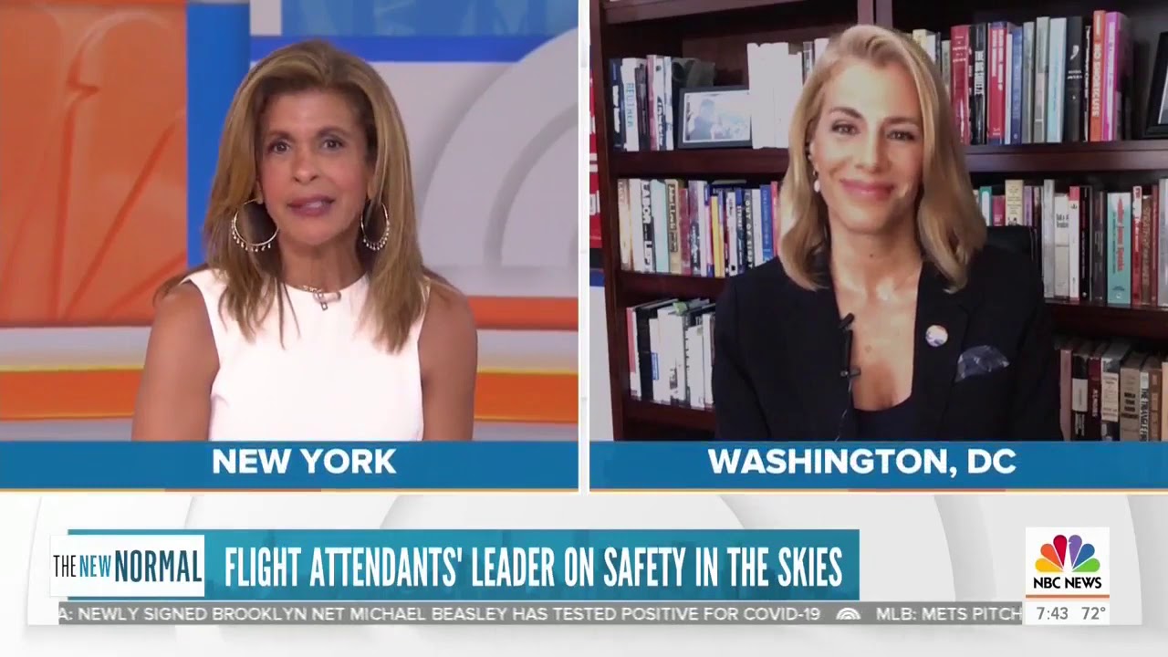 AFA on The Today Show: Flight Attendants Talk about COVID-19 Safety and What It's Like to Fly