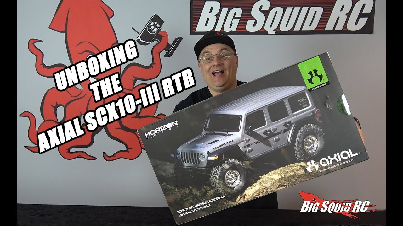 Unboxing Axial Racing SCX10 III Jeep Wrangler Rubicon RTR Scale Trail Truck  Crawler - YouTube