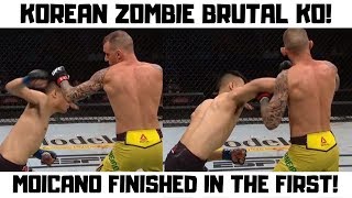 Korean Zombie Knocks Out Renato Moicano In The First Round! - Full Fight Reaction - UFC on ESPN  12