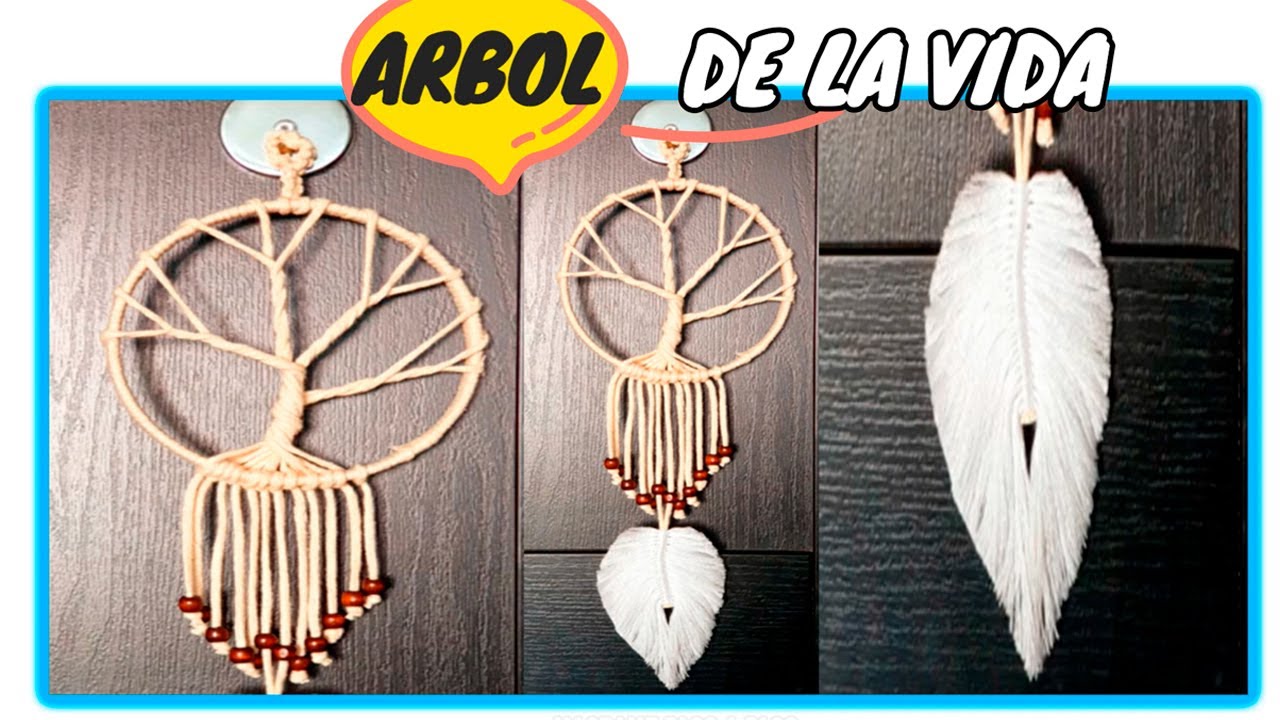 "ATRAPASUEÑOS | ARBOL DE LA VIDA HECHO A MANO" | Macrame paso a paso