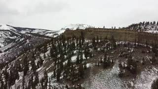 Flying a ridge line in Colorado