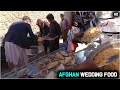 Afghan wedding food | how they Distribute food among the guests | Simple village style wedding | HD