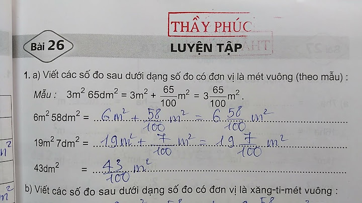 Vở bài tập toán lớp 5 bài 26 tập 1 năm 2024