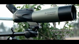 Celestron Telescope and Spotting Scope Vibration Suppression Pads Celestron Ultima 80 | Set up & Use for Terrestrial & Celestial View | Spotting scope