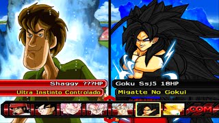 Shaggy usa el 2% de su poder [Shaggy vs Goku Ssj 5 Ultra Instinto] Jhkuno 89