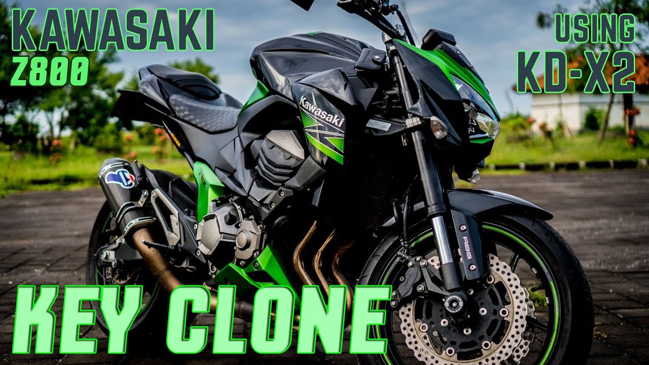 Kawasaki Z800 Key Clonning using KD X2 - YouTube