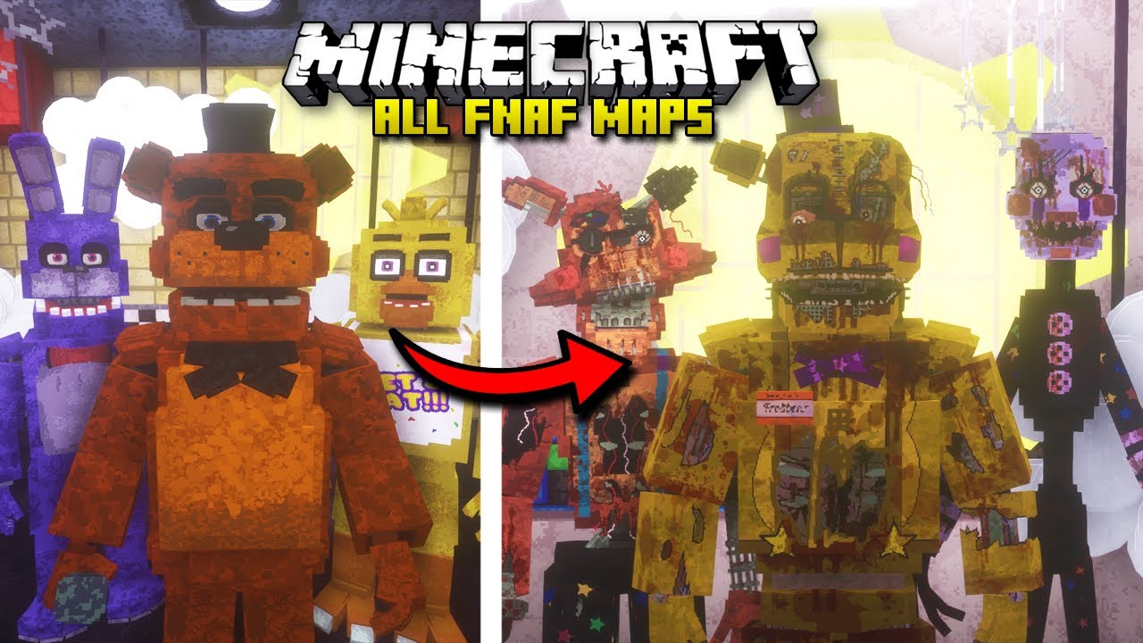I made the FNaF 1 map in Minecraft! (Version 1.18.2, mods in comments) :  r/fivenightsatfreddys