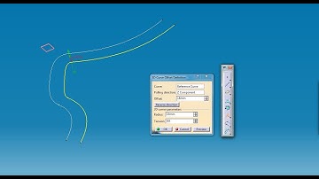 CATIA V5 - 3D Curve Offset