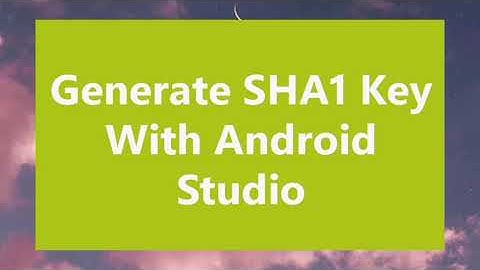 How to generate Flutter SHA 1 Key - Android SHA1 Key - Firebase
