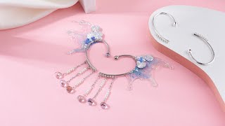 How to Make Dreamy Elf Wing Cuff Earrings using Resin Gel | Pandahall DIY Tutorial