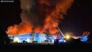 Požar Industrijskega Objekta Posredovanje Enot Gz Radovljica, Gars Kranj, Gars Jesenice, Elme, Nmp