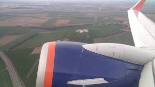 Boeing 737 Aeroflot take-off from Prague Airport