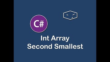 int array second smallest in c#