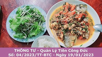 Thông Tư 04-2023-TT-BTC - QUẢN LÝ THU CHI TIỀN CÔNG ĐỨC