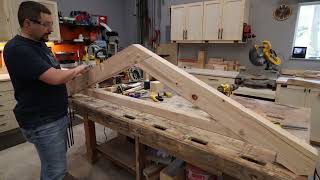 Building a Small Timber Frame Awning