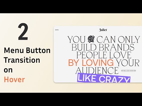 Brand portfolio - E02 |  Menu Button Transition on Hover | ReactJS and Tailwind CSS