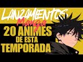 LANZAMIENTOS MANGA DE LA SEMANA Y 20 ANIMES DE LA NUEVA TEMPORADA