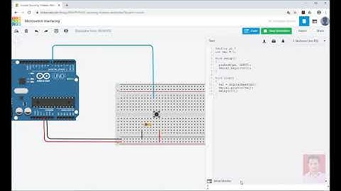 Push Button interfacing with Arduino in Tinkercad