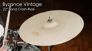 Meinl Cymbals B22SACR Byzance 22" Vintage Sand Crash-Ride Cymbal (Ride Application)