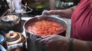 Dehydrating Carrots 2015