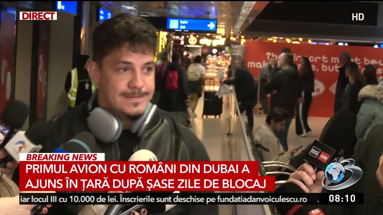 Al doilea avion cu români blocați în Dubai se îndreaptă spre București
