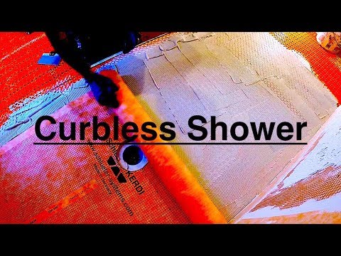 Schluter curbless shower base Installation Warren, New Jersey
