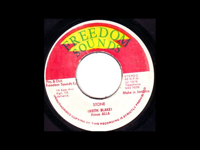 ジャマイカ7” Prine Alla / King Tubby Stone / Great Stone NONE 	FREEDOM SOUNDS /00080 Prince Alla - Stone / King Tubby s - Great Stone Freedom Sounds