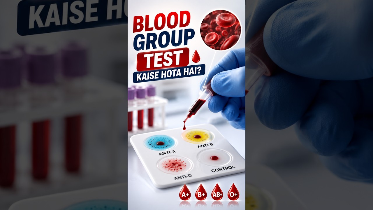 Blood Group Test Kaise Hota Hai? | Khoon Ki 3 Boond Se Blood Group Kaise Pata Chalta Hai? 🩸 #shorts