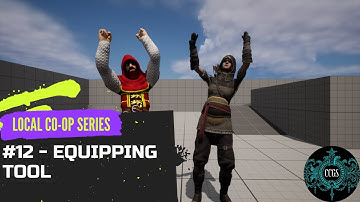 Unreal Engine 5 Split Screen Survival Series #12 Equip Axe w/ Montages #unrealengine #ue5