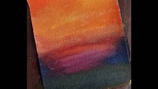 How to draw sunset painting | step by step | easy for beginner #viral #scenery 