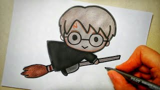 HOW TO DRAW HARRY POTTER - YouTube