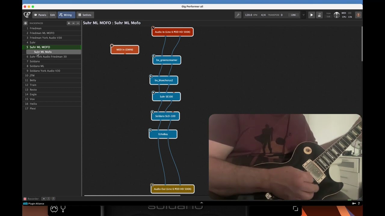ML Sound Lab Mars Mofo and York Audio FDMN cab IR sounds using Brainworx and Neural DSP plugins.