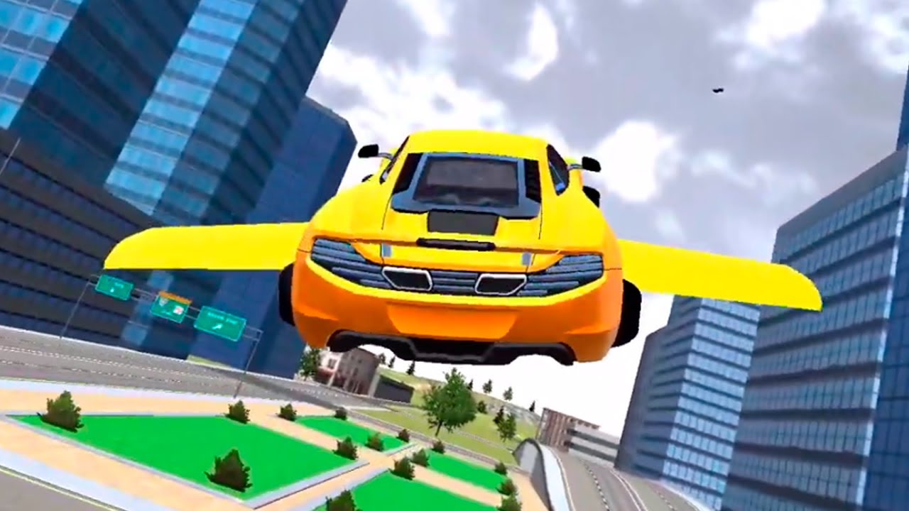 Flying Car City 3d Flying Best Driving Simulator Gameplay 3 Youtube