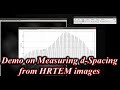 HRTEM d-spacing measurement