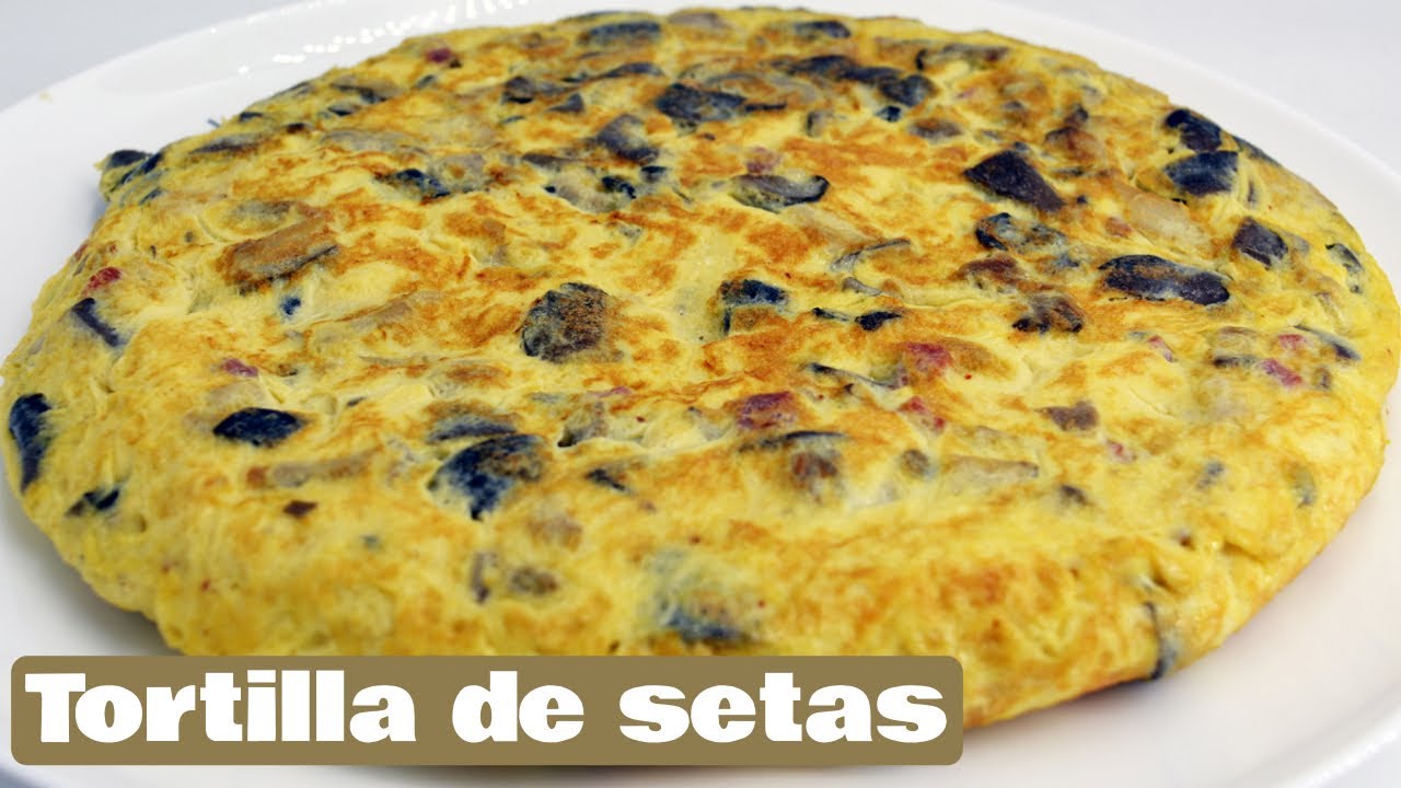 Tortilla de setas increíblemente jugosa, que rica