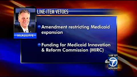 Virginia Gov. Terry McAuliffe announces several li...