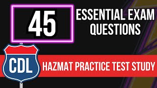 CDL Hazmat Practice Test 2024 (Commercial Driver's License Knowledge Exam & Study Guide)