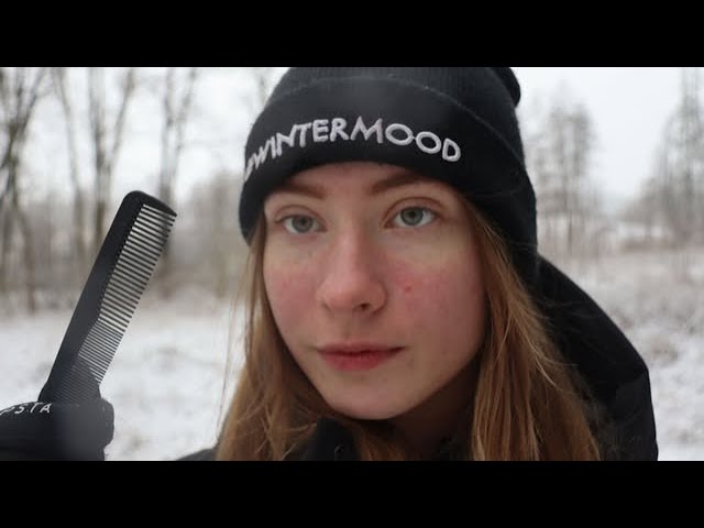 Brush and Cut your hair OUTSIDE asmr