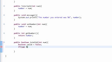 Intro to Java Programming 26 - isValid Method