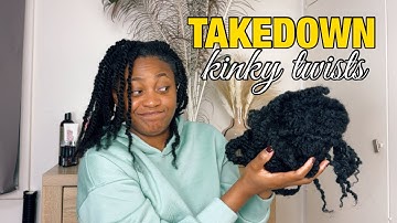 KINKY TWISTS takedown-no dry hair #kinky