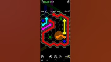 How To Solve Flow Free Hexes 8x8 Mania Level 3 Board Walk Through Solution Walkthrough