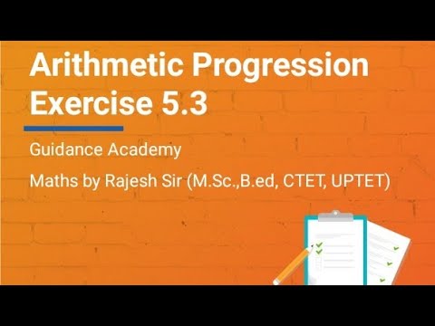 Arithmetic progression exercise 5.3 - YouTube