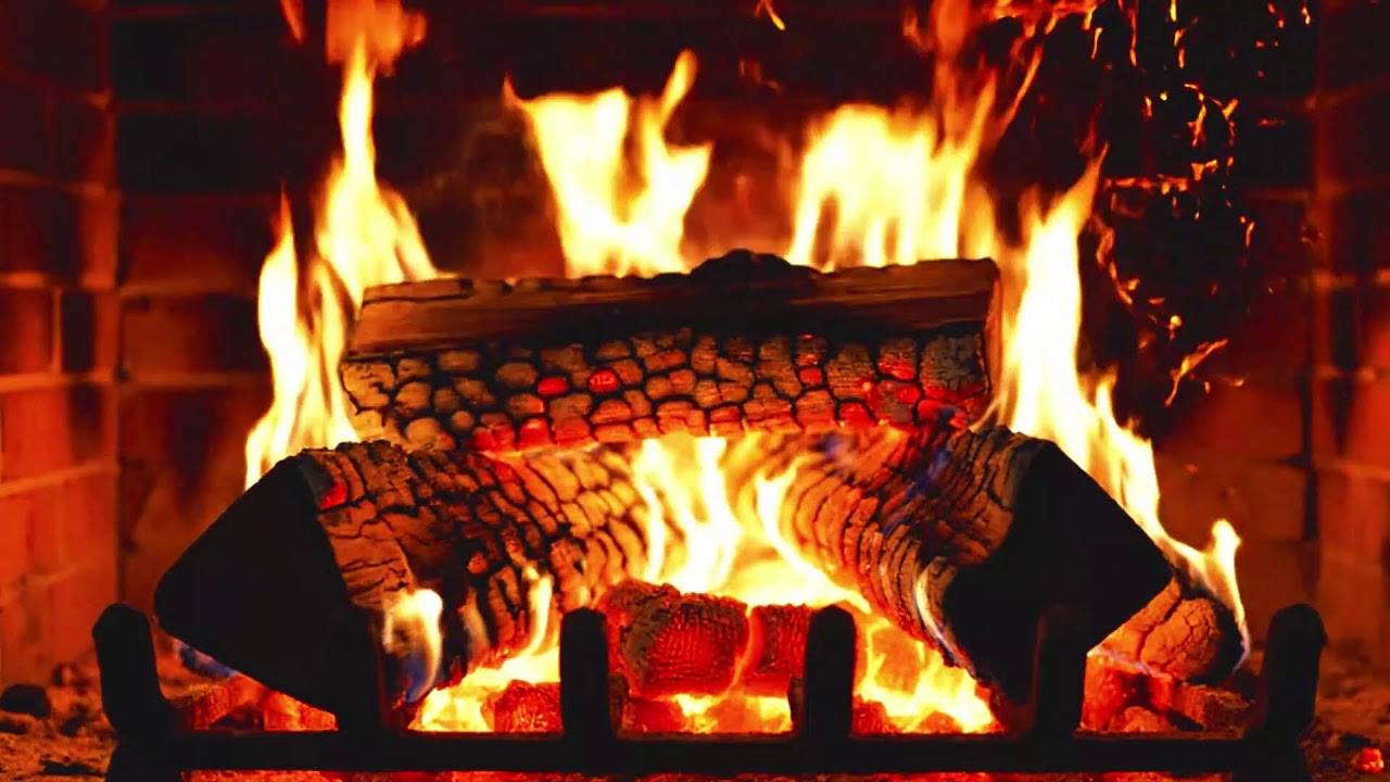 🔥Night Fireplace Ambience 🌙 Warm Fire Sounds for Calm & Relaxation